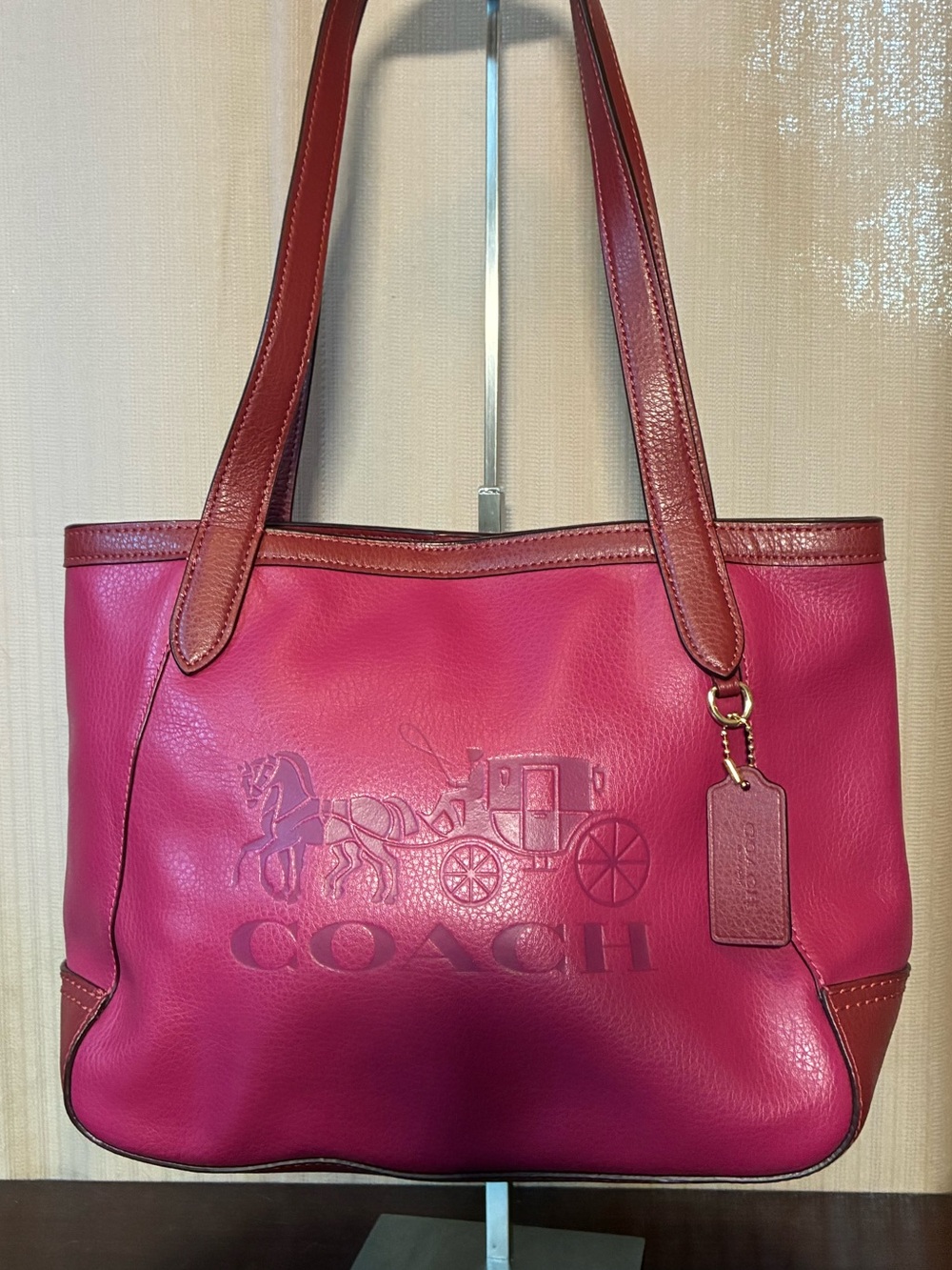 Coach Colorblock Horse and Carriage Tote 27